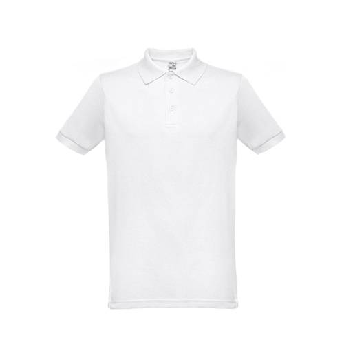 THC BERLIN WH. Kurzärmeliges Herren-Poloshirt. Farbe Weiß