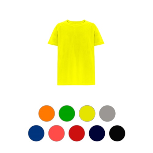 THC MOVE KIDS. Technisches T-Shirt mit kurzen Ärmeln aus Polyester für Kinder