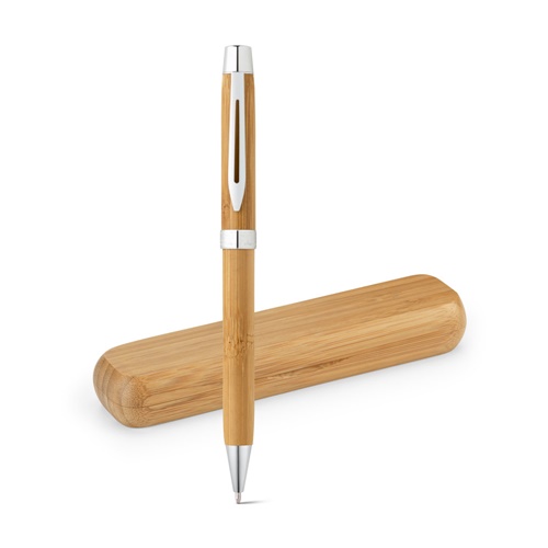 BAHIA. Bambus-Kugelschreiber mit Drehmechanik