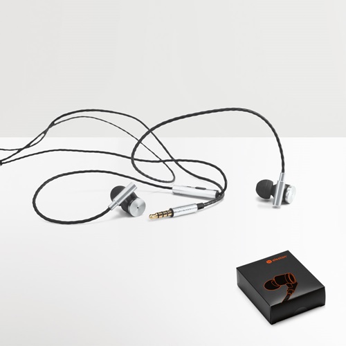 VIBRATION. In-Ear Kopfhörer aus Metall und ABS mit Mikrofon